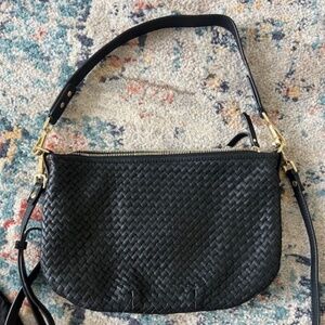 Italian Handwoven Leather Mini Shoulder Bag (Quince)